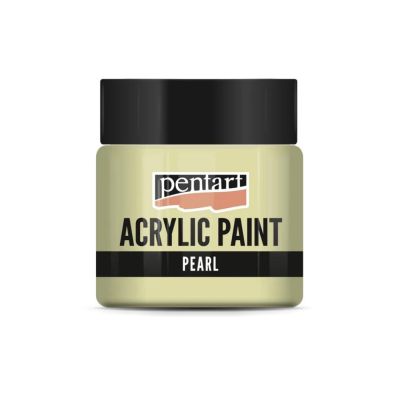 Akrylová barva perleťová 50 ml, žlutá