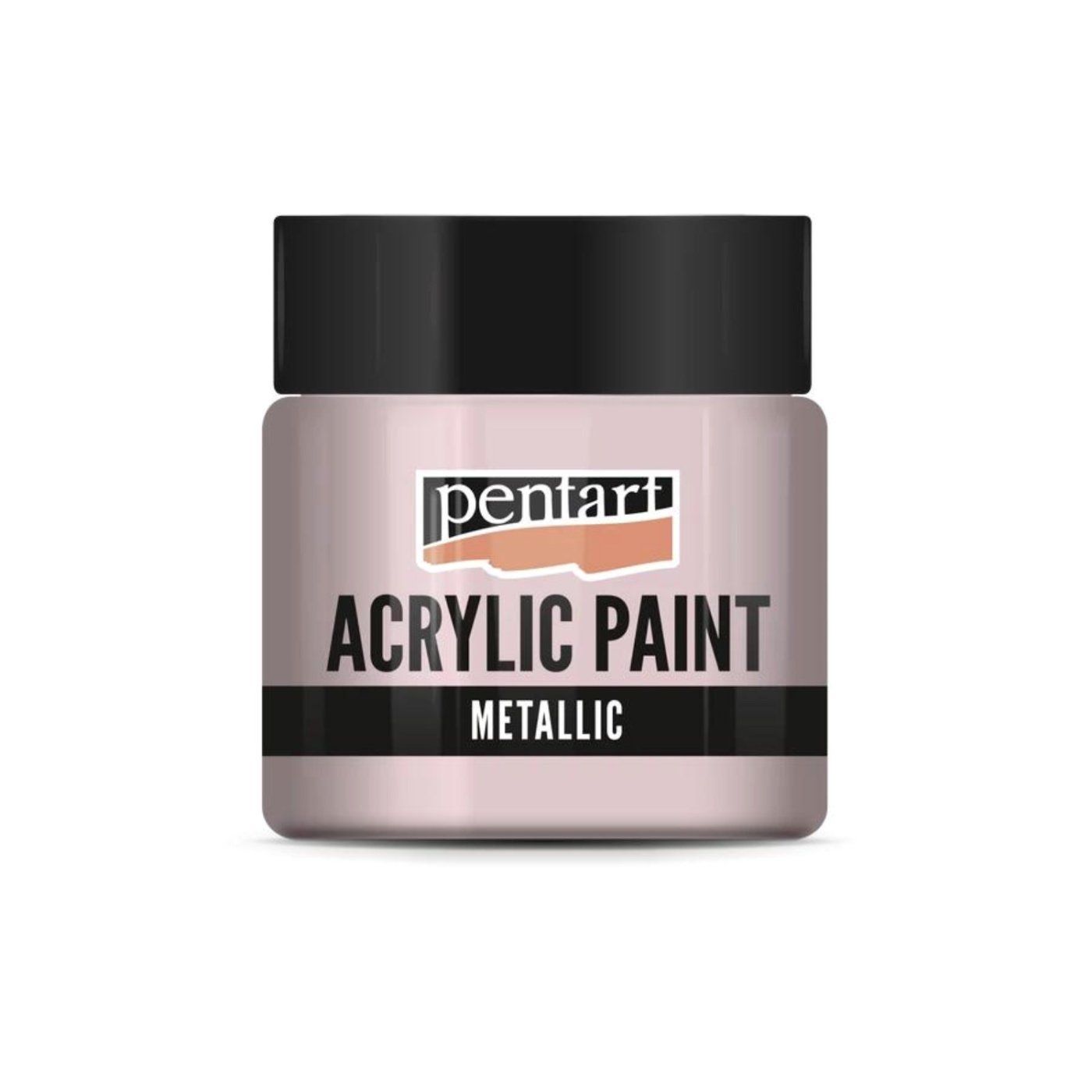 Akrylová barva 50 ml, metalická růžová