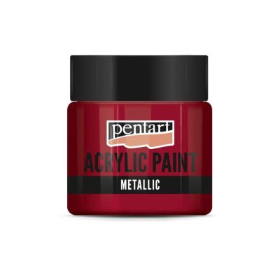 Akrylová barva 50 ml, metalická bordó