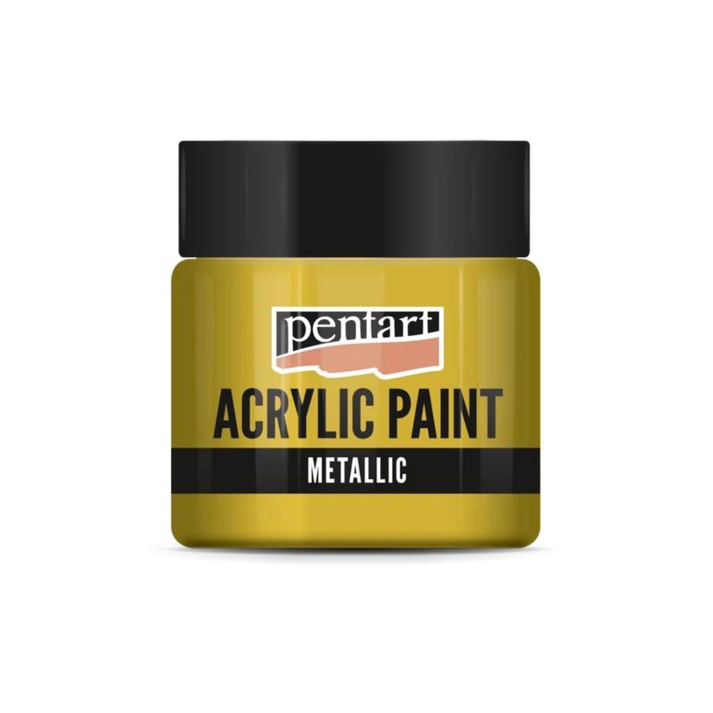 Akrylová barva 50 ml, metalická třpytivá zlatá