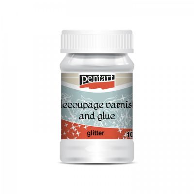 Decoupage lepidlo s lakem a glitry 100 ml