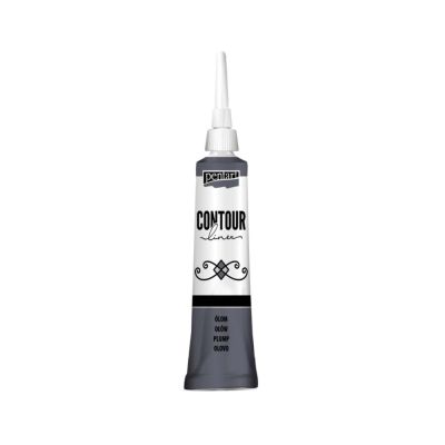 Univerzální konturovací barva 20 ml metalické olovo