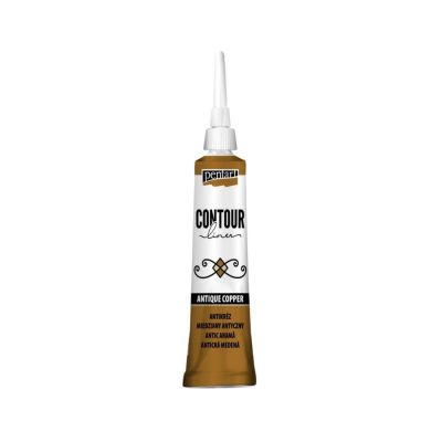 Univerzální konturovací barva 20 ml metalická staroměď