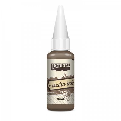 Media Ink inkoust 20 ml, hnědá