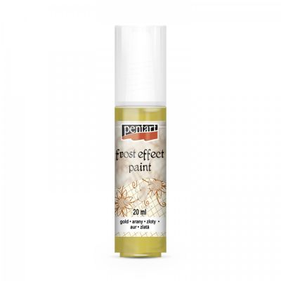 Satinovací barva na sklo 20 ml, zlatá