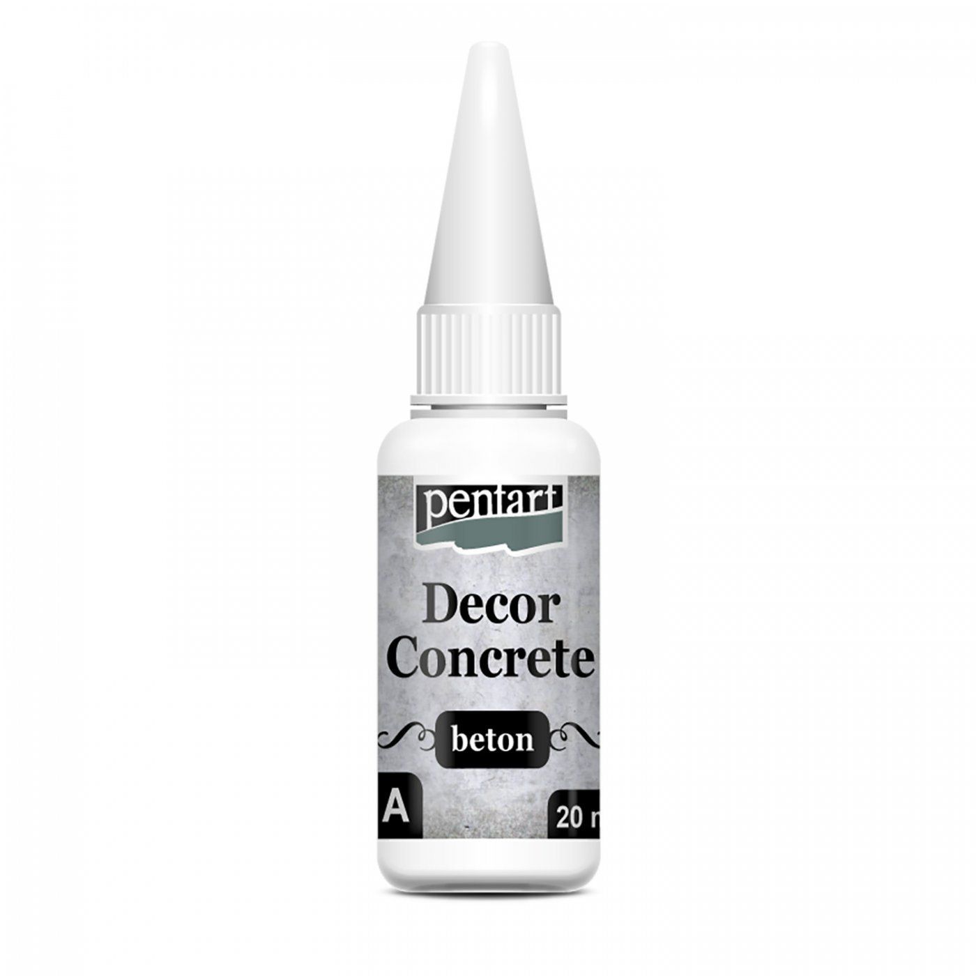 Decor beton, betonový prášek hrubý, 250 ml + 20 ml