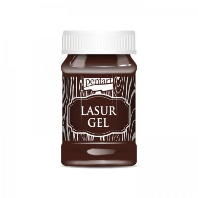 Lazurový gel, 100 ml, kaštan