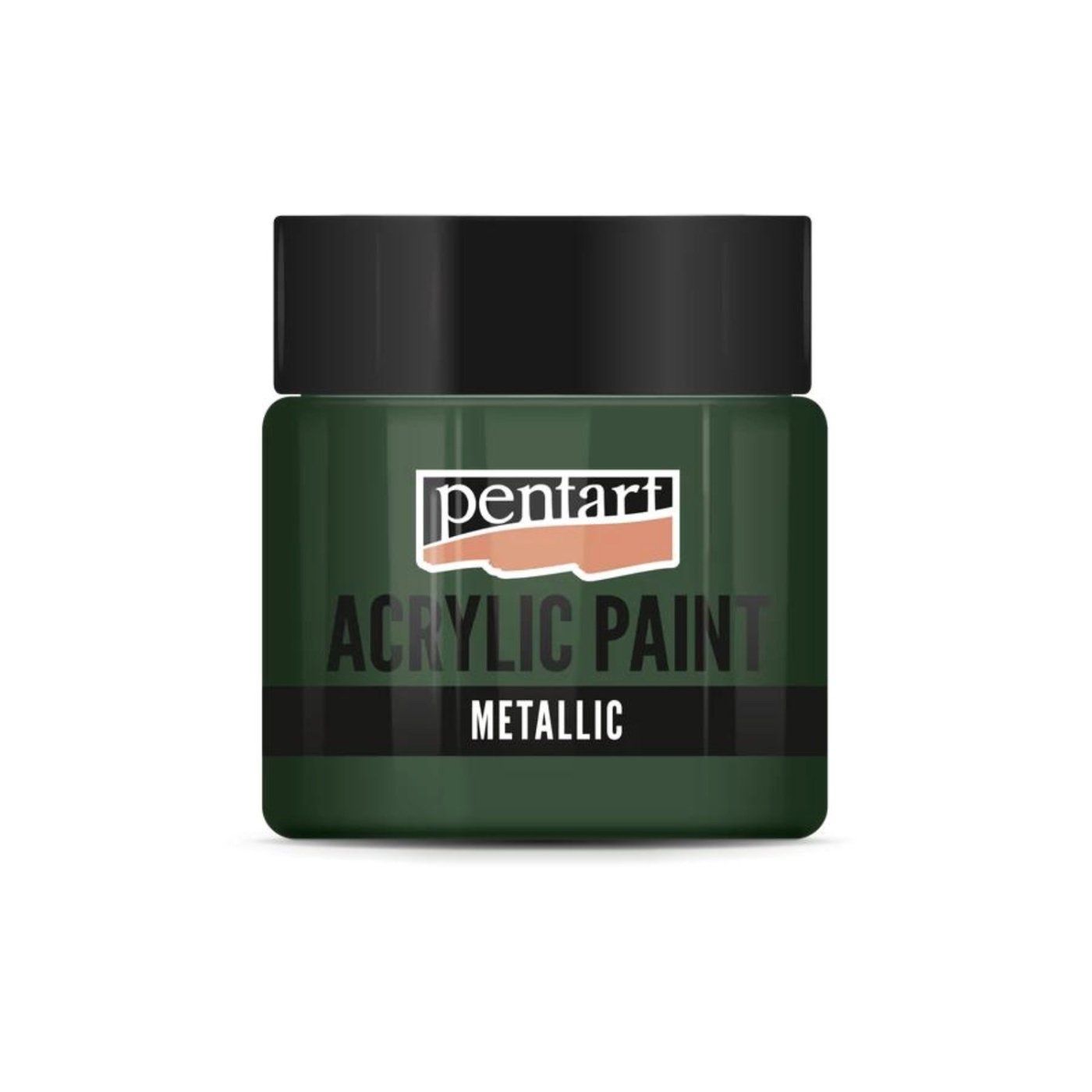 Akrylová barva 50 ml, metalická břečťanová zelená