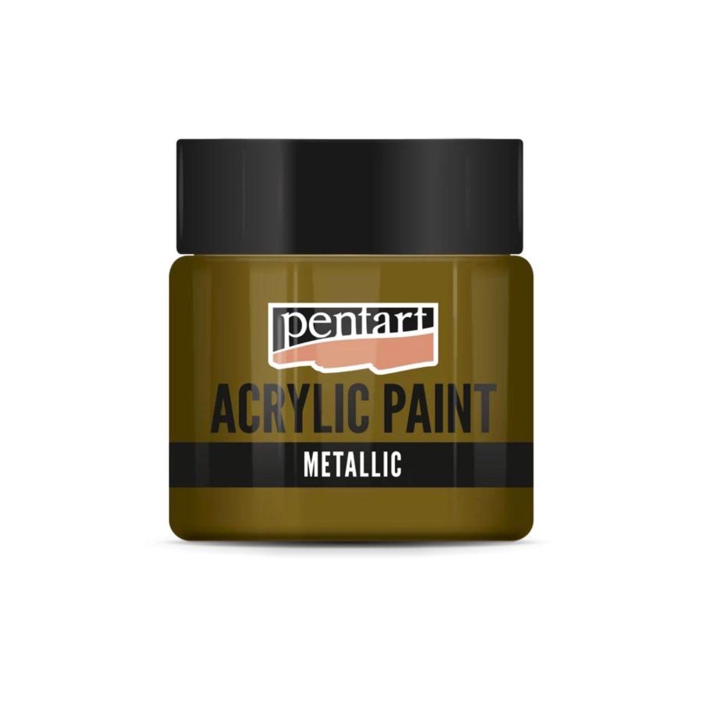Akrylová barva 50 ml, metalická žlutá měděná