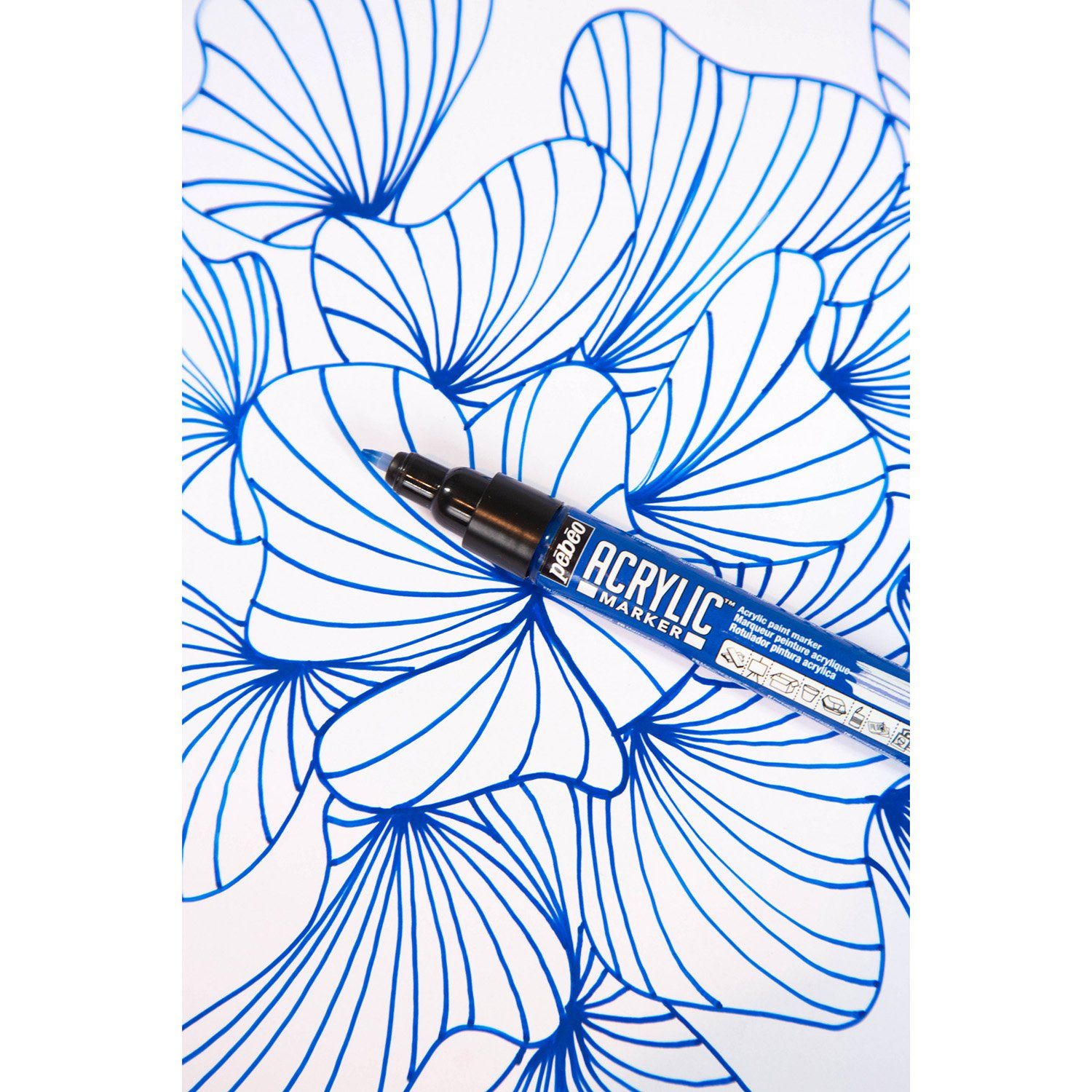 ACRYLIC MARKER 0,7 mm, 35 Grey