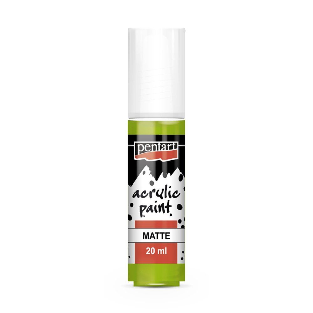 Akrylová barva matná 20 ml, jablečná zelená