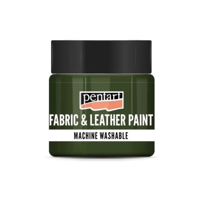 Barva na textil a kůži, 50 ml, jedľovozelená