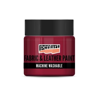 Barva na textil a kůži, 50 ml, červená