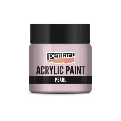Akrylová barva perleťová 50 ml, růžová