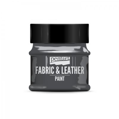 Barva na textil a kůži, 50 ml, Glitrové grafitová