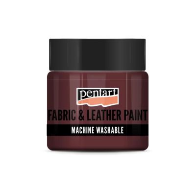 Barva na textil a kůži, 50 ml, Glitrové červená