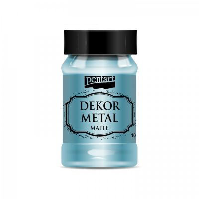 Dekor Metal matná 100 ml, tyrkysová