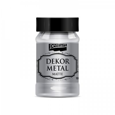 Dekor Metal matná 100 ml, stříbrná