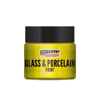 Barva na sklo a porcelán, 30 ml, žlutá