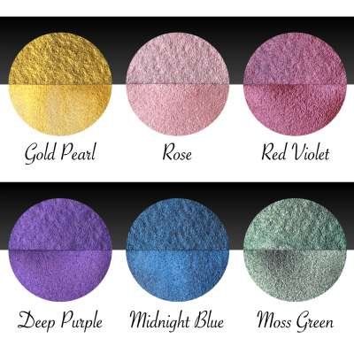 Finetec, Coliro Pearl barevná sada Rainbow 6 barev