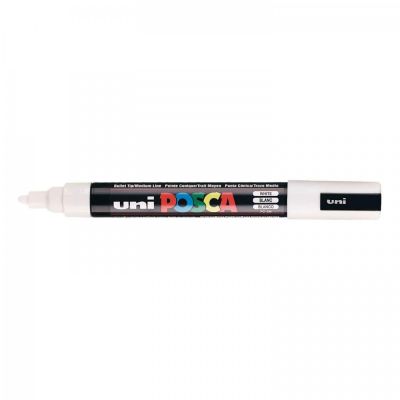 Popisovač Uni POSCA PC-5M, 2,5 mm, bílá