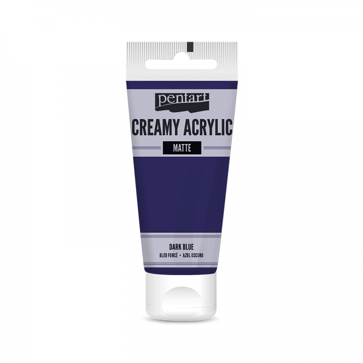 Akrylová barva krémová, matná, tmavě modrá, 60 ml