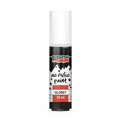 Akrylová barva lesklá 20 ml, černá