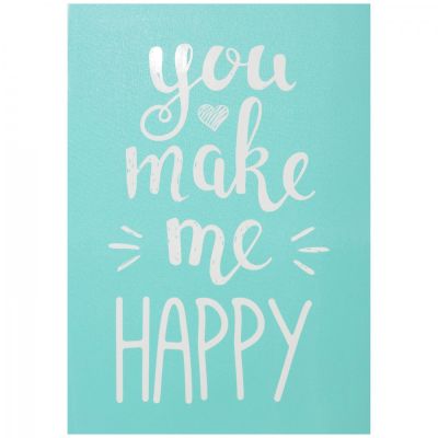 Samolepící šablona,147 x 210 mm, You make me happy