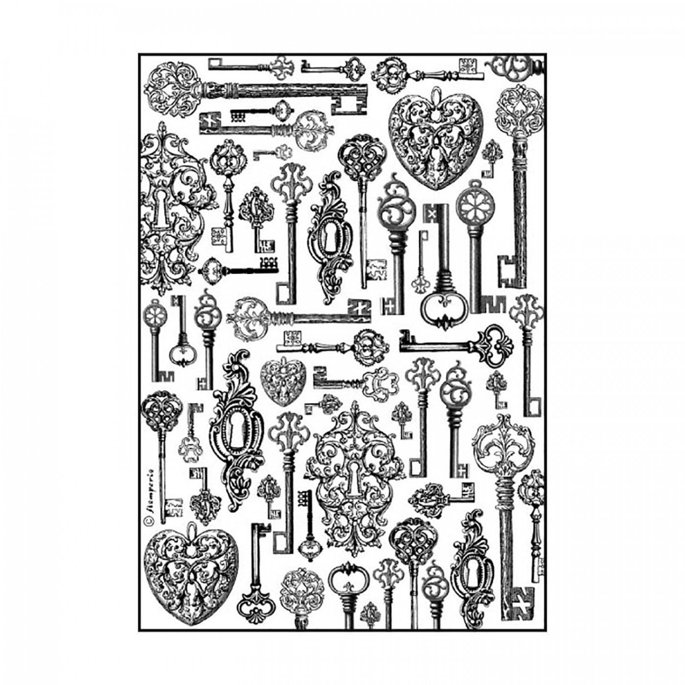 Rýžový papír, A4, Keys