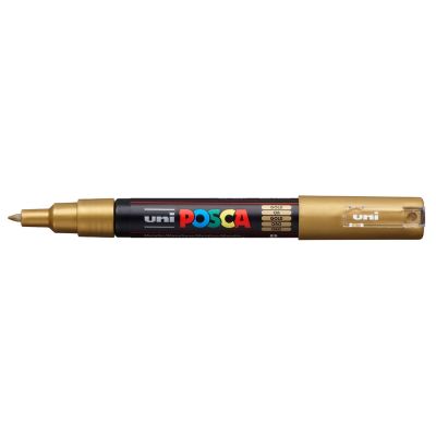 Popisovač Uni Posca  PC-1M, 0,7 mm, zlatý