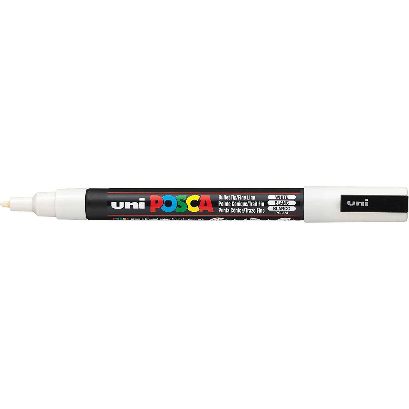 Popisovač Uni Posca PC-3M, 1,3 mm, bílý