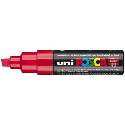 Popisovač Uni Posca PC-8K, 8 mm, červená