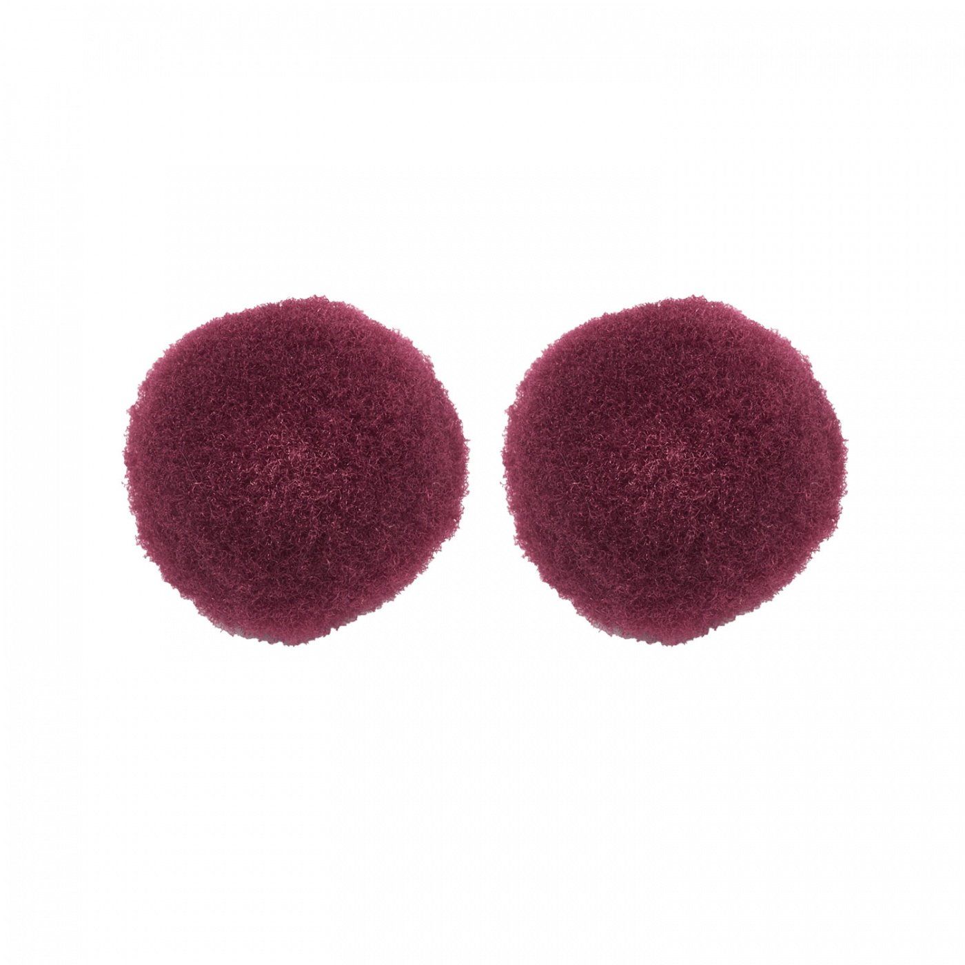 Pom pom kulička, 25 mm, bordó, 10 ks