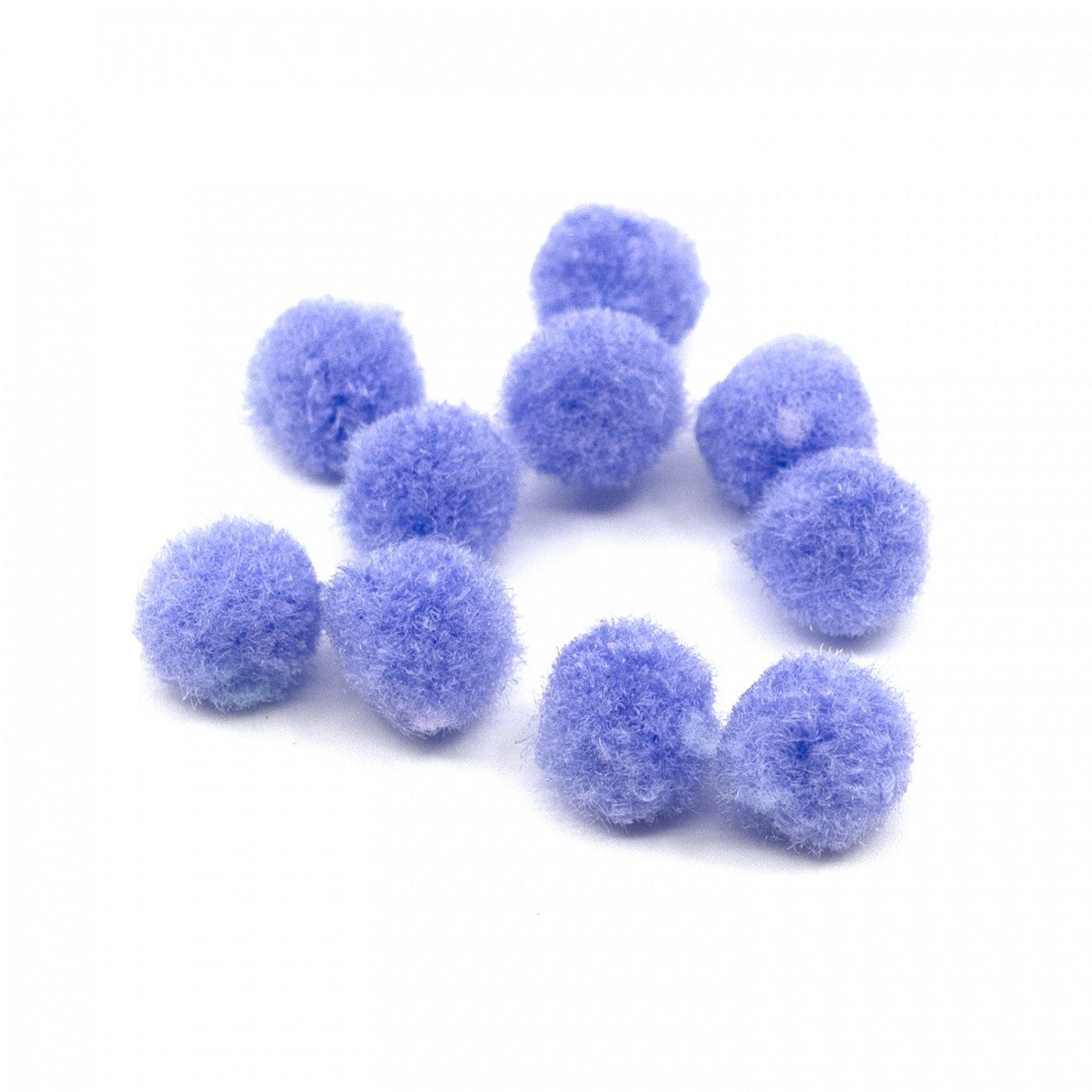 Pom pom kulička, 10 mm, fialová, 100 ks