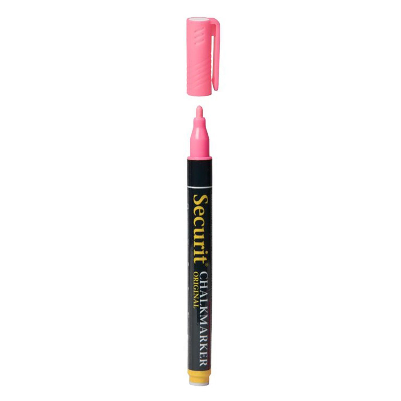 Křídový fix, Securit, hrot 1-2 mm, růžový