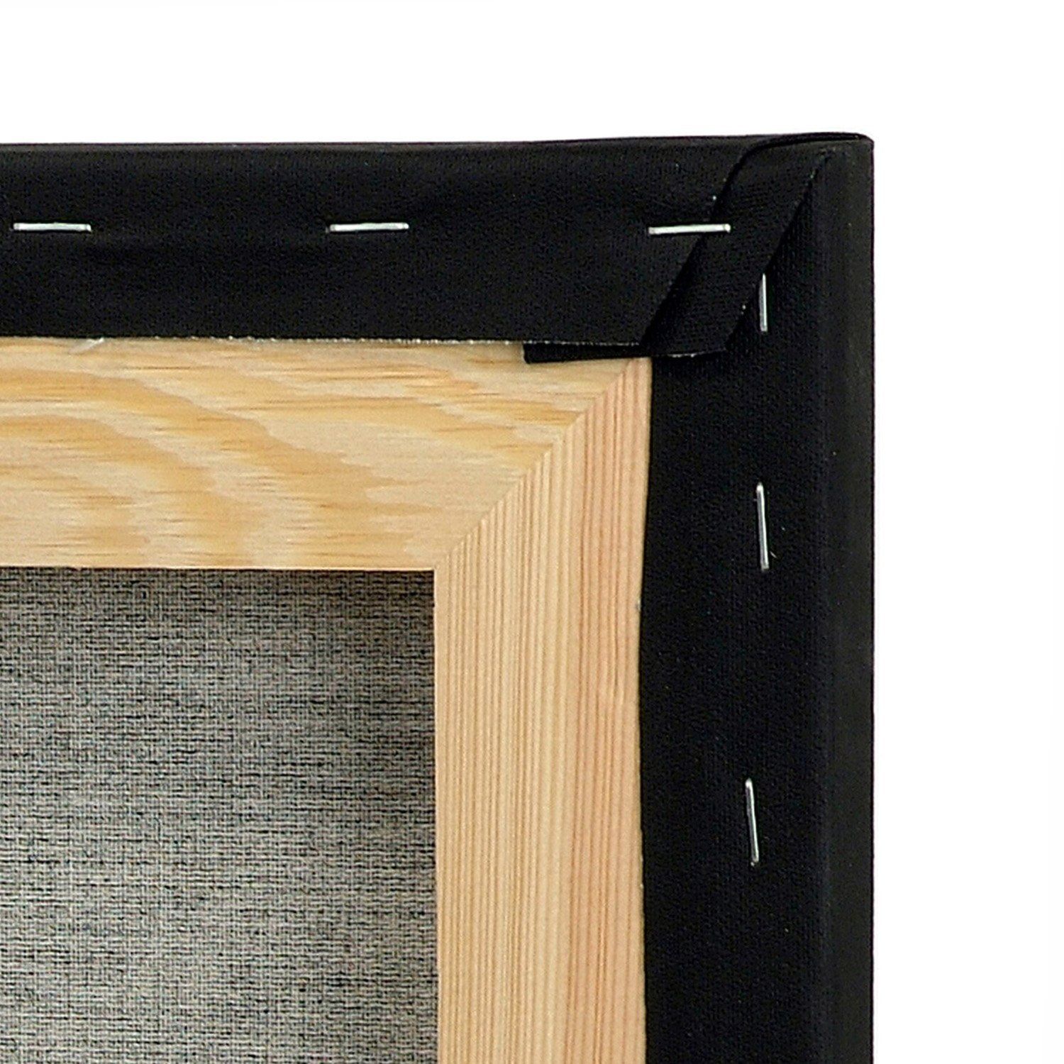 Malířské plátno, černé, bavlna, 350 g/m2, 20 x 20 cm