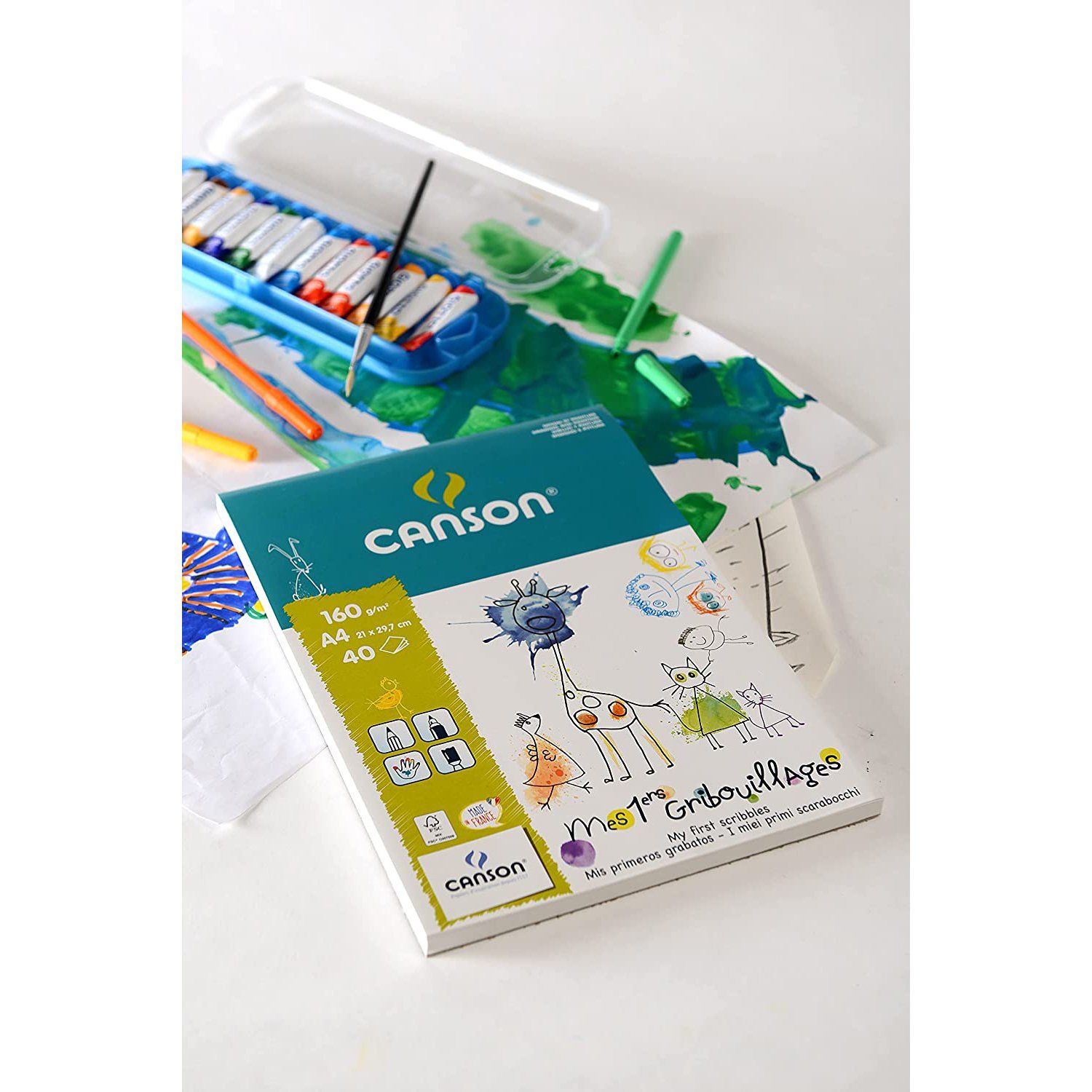 CANSON Dětský skicář, 160g/m2, 40 listů A4