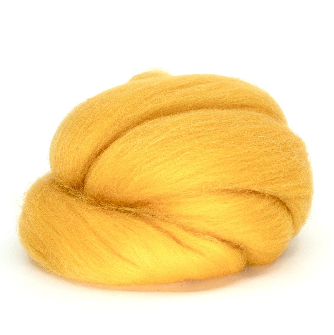 Ovčí rouno na plstění česané, 20 g, 32 zlatožlutá