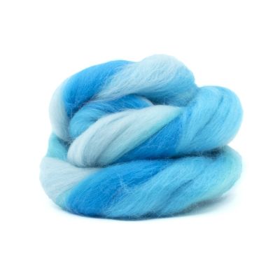 Plstící rouno, česané, 20 g, vícebarevné, Moře