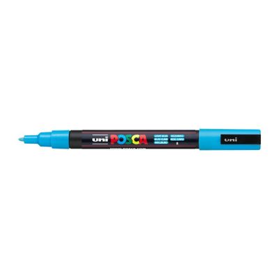 Popisovač Uni Posca PC-3M, 1,3 mm, světle modrý