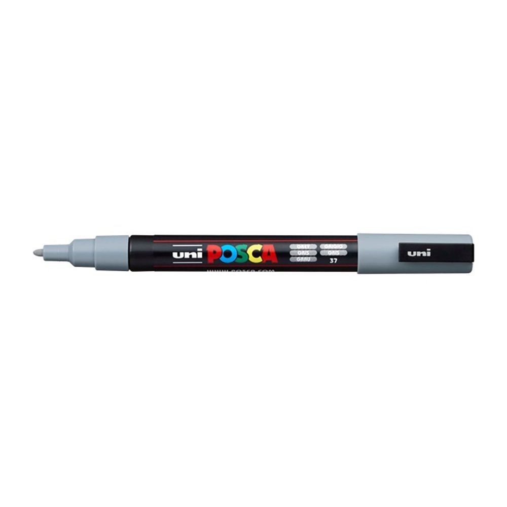 Popisovač Uni Posca PC-3M, 1,3 mm, sivý