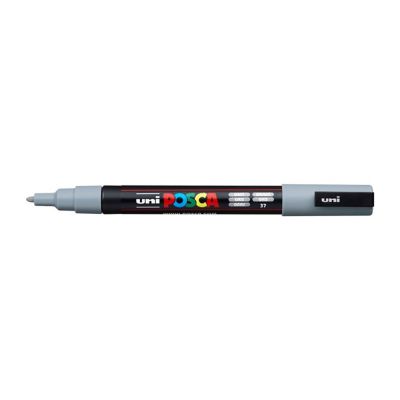 Popisovač Uni Posca PC-3M, 1,3 mm, sivý