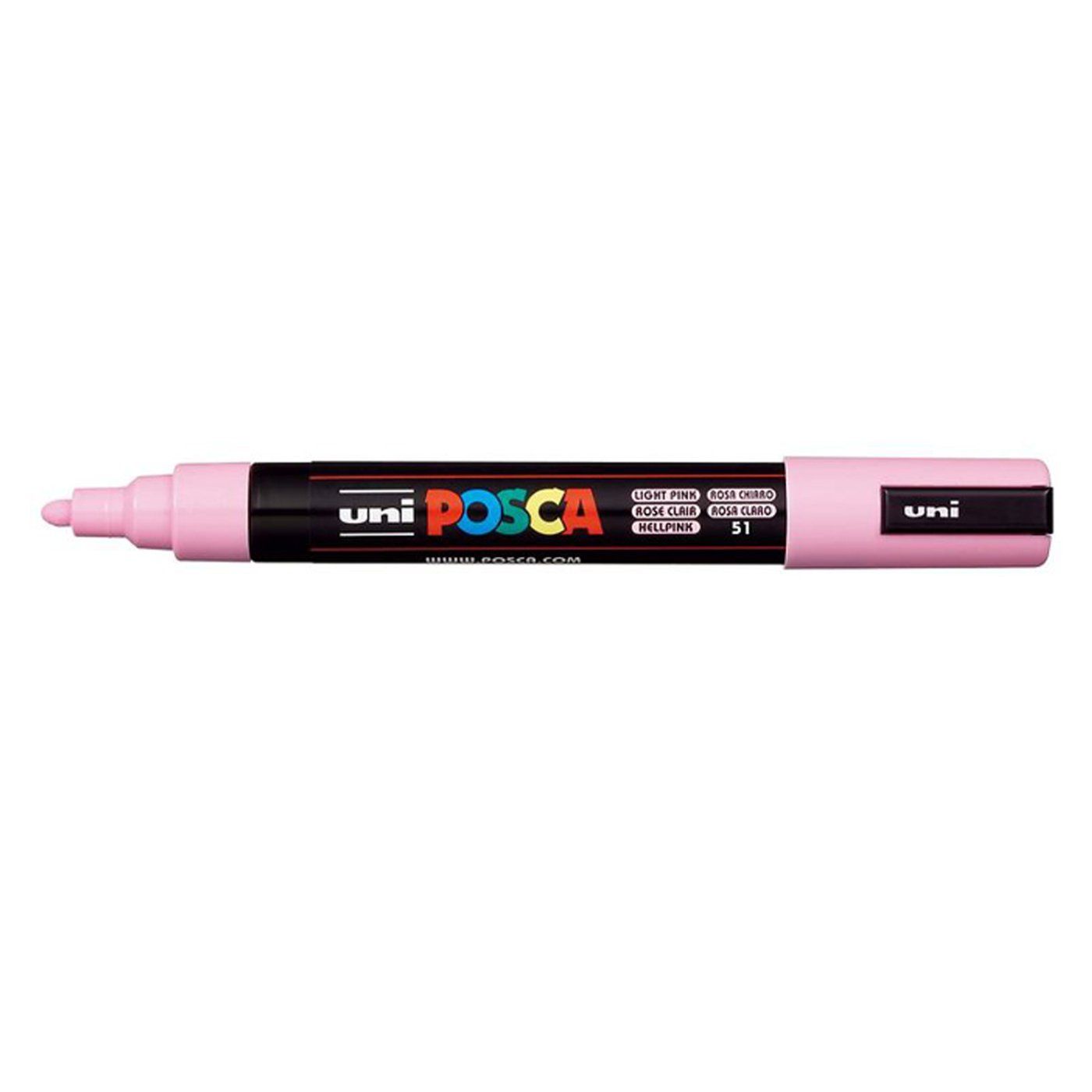 Popisovač Uni Posca PC-5M, 2,5 mm, svetlá ružová