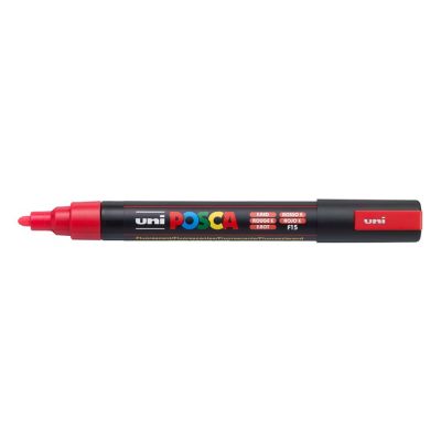 Popisovač Uni POSCA PC-5M, 2,5 mm, fluorescenční červený