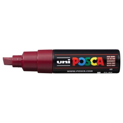 Popisovač Uni Posca PC-8K, 8 mm, bordová