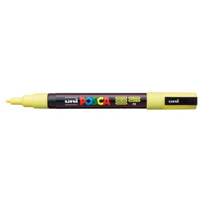 Popisovač Uni Posca PC-3M, 1,3 mm, pastelově žlutý