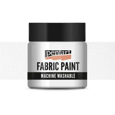 Barva na textil, 50 ml, neprůhledná bílá