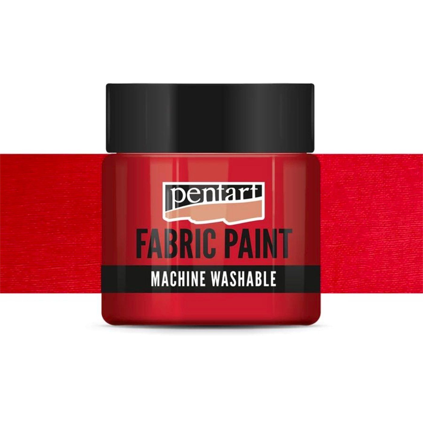 Barva na textil, 50 ml, neprůhledná červená
