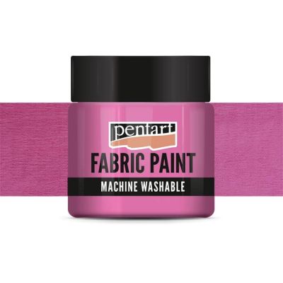Barva na textil, 50 ml, neprůhledná růžová