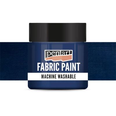 Barva na textil, 50 ml, neprůhledná tmavě modrá